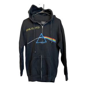 Pink Floyd Dark Side Band Concert Sweatshirt Hoodie Music Tour Full Zip Small